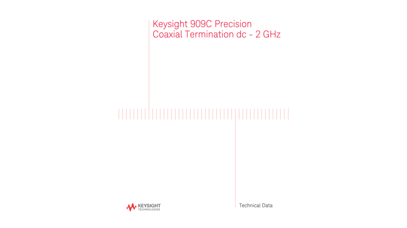 Technical Data, 909C Precision Coaxial Termination, dc-2 GHz
